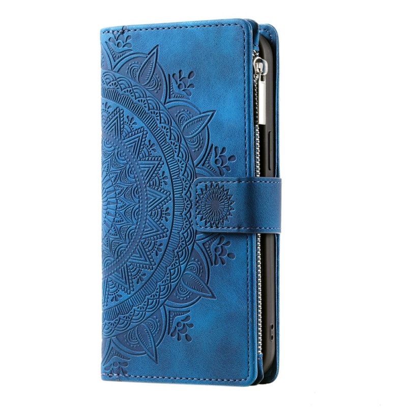 Δερματινη Θηκη Xiaomi Redmi Note 13 Pro 5g Πορτοφόλι Mandala Strap Σιλικόνης