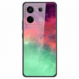 Κάλυμμα Xiaomi Redmi Note 13 Pro 5g Έγχρωμο Μοτίβο Από Σκληρυμένο Γυαλί Σιλικόνης