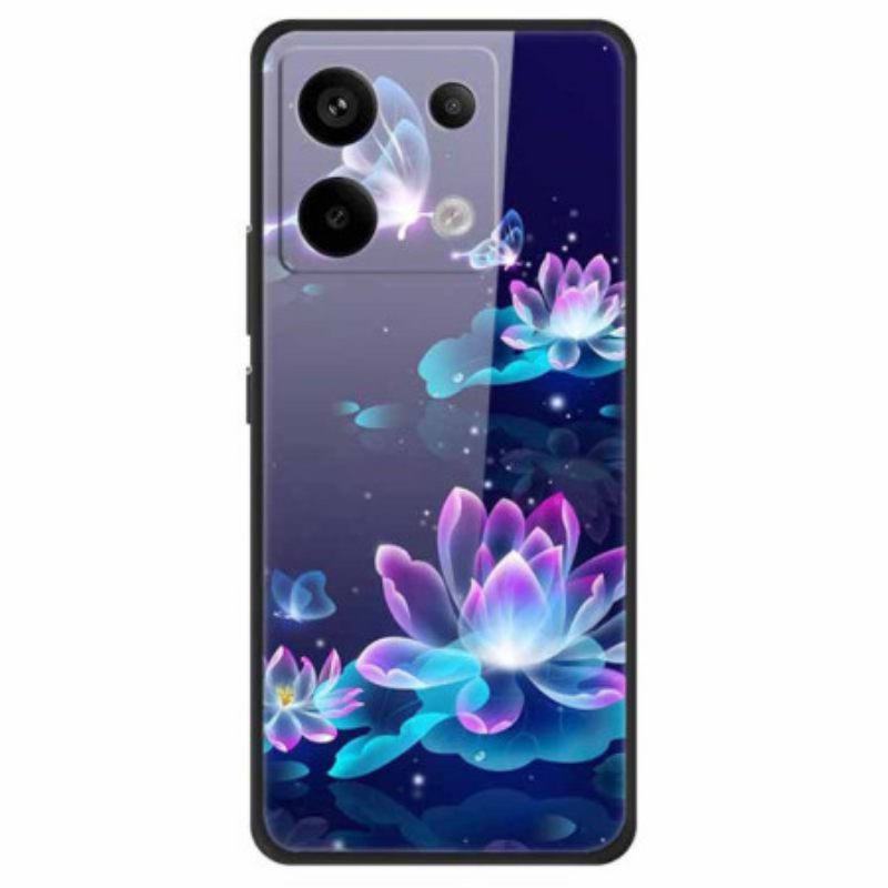 Κάλυμμα Xiaomi Redmi Note 13 Pro 5g Lotus Tempered Glass Σιλικόνης