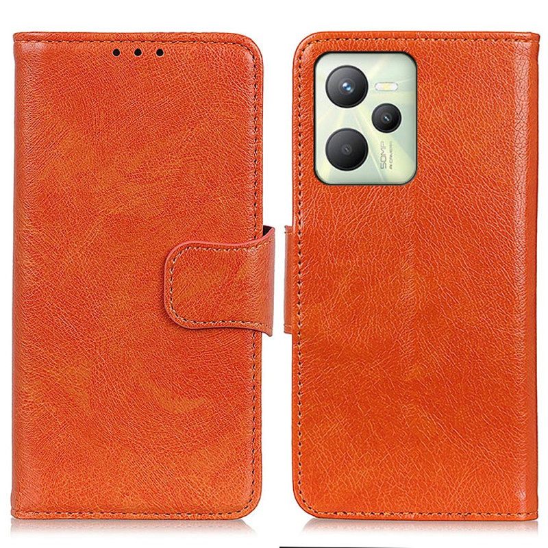 Κάλυμμα Realme C35 Split Nappa Leather