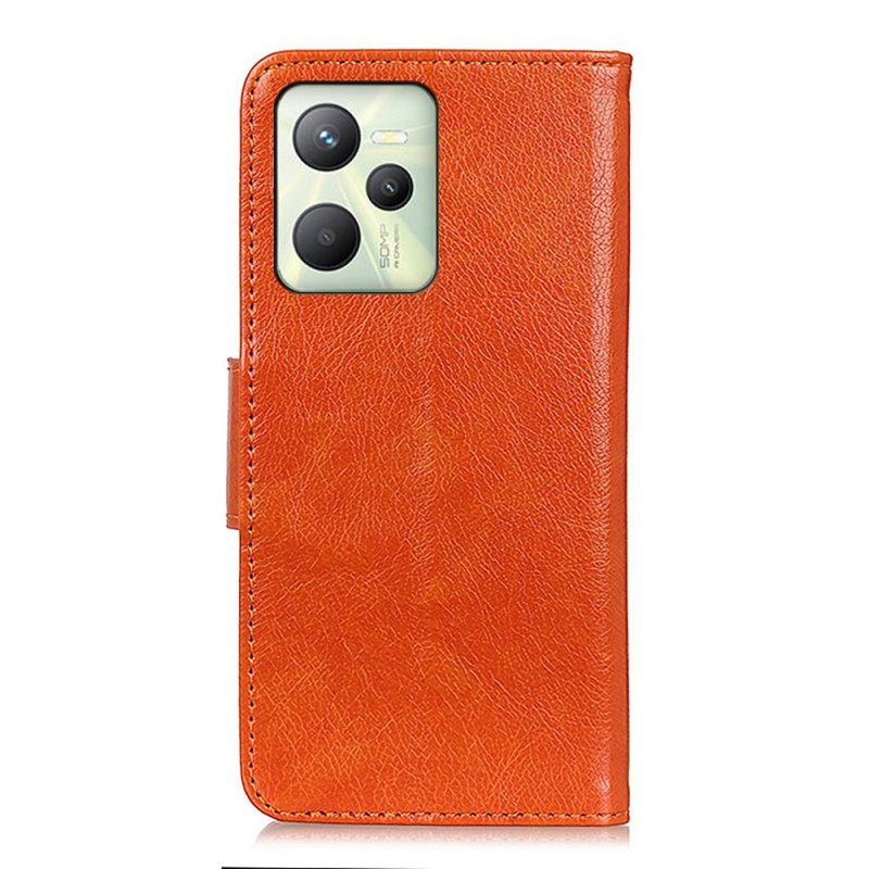 Κάλυμμα Realme C35 Split Nappa Leather