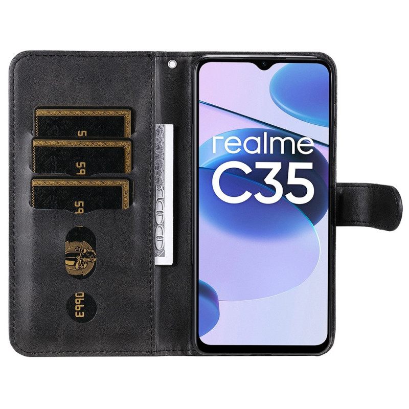 Κάλυμμα Realme C35 Τσέπη Με Φερμουάρ