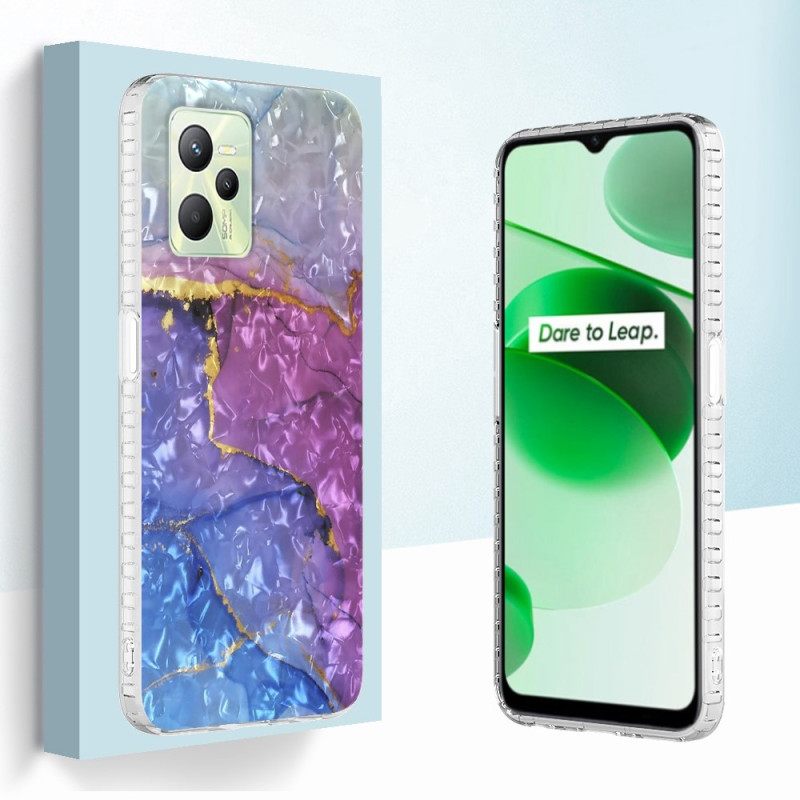 Θήκη Realme C35 Κομψό Μπλε Μάρμαρο