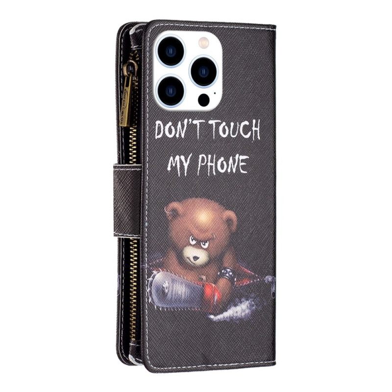 Κάλυμμα iPhone 14 Pro πορτοφολι Bear Wallet