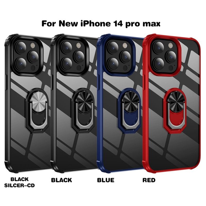 θηκη κινητου iPhone 14 Pro Διαφανές Με Ring-support