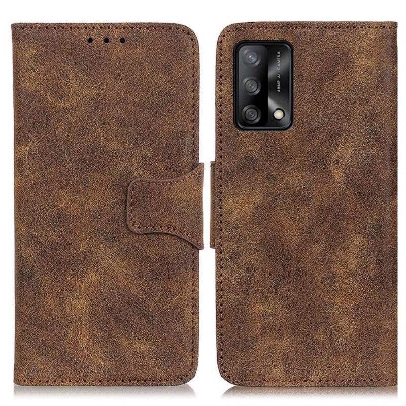 Κάλυμμα Oppo A74 4G Vintage Split Leather