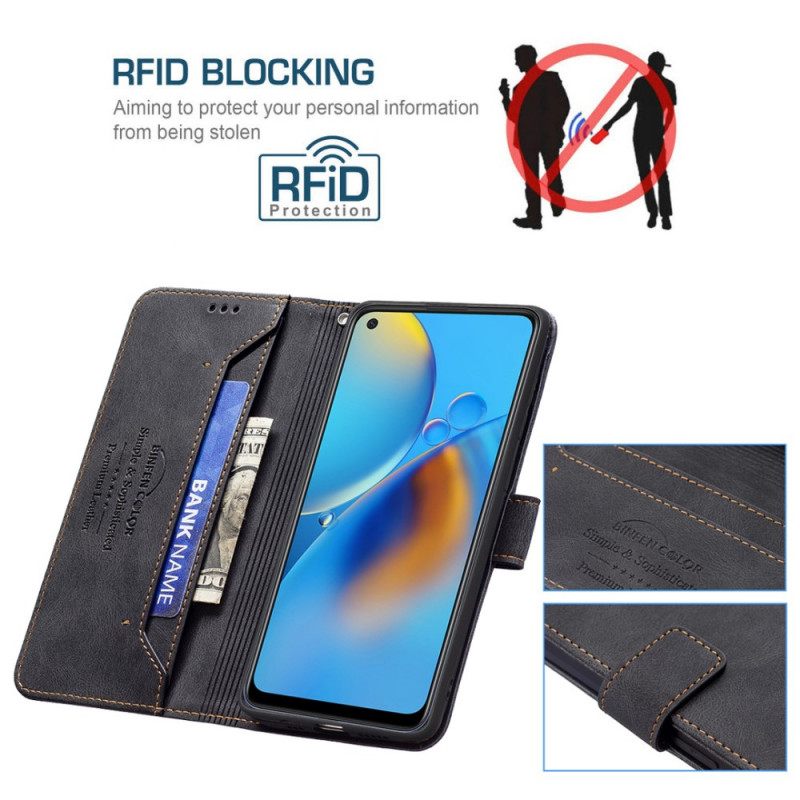 Θήκη Flip Oppo A74 4G Binfen Color Rfid