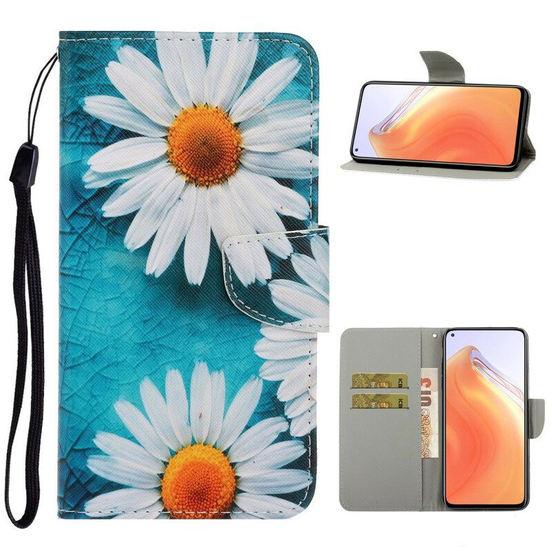 Κάλυμμα Xiaomi Mi 10T / 10T Pro με κορδονι Strappy Daisies