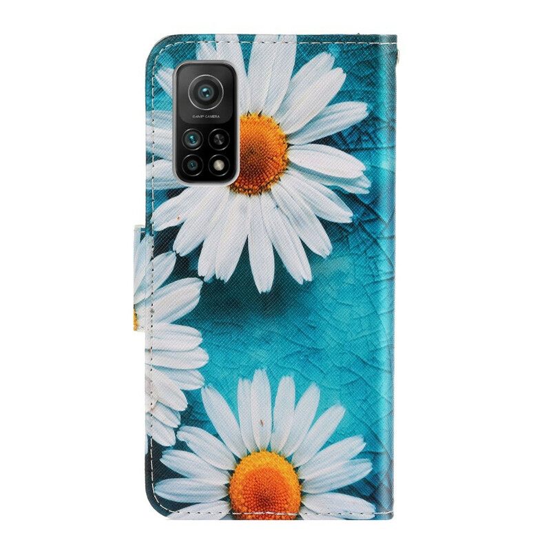 Κάλυμμα Xiaomi Mi 10T / 10T Pro με κορδονι Strappy Daisies