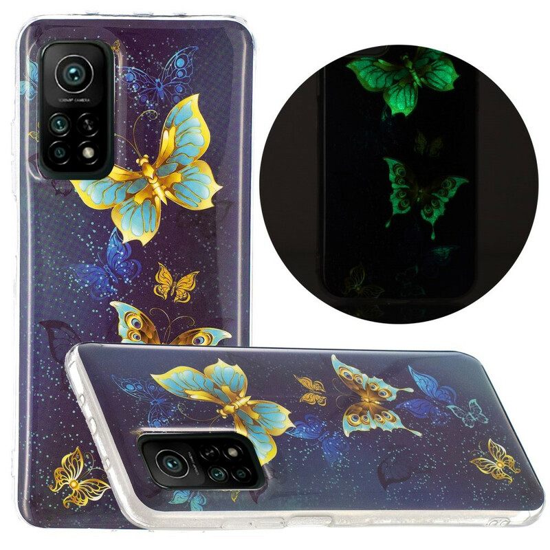 θηκη κινητου Xiaomi Mi 10T / 10T Pro Σειρά Fluorescent Butterflies