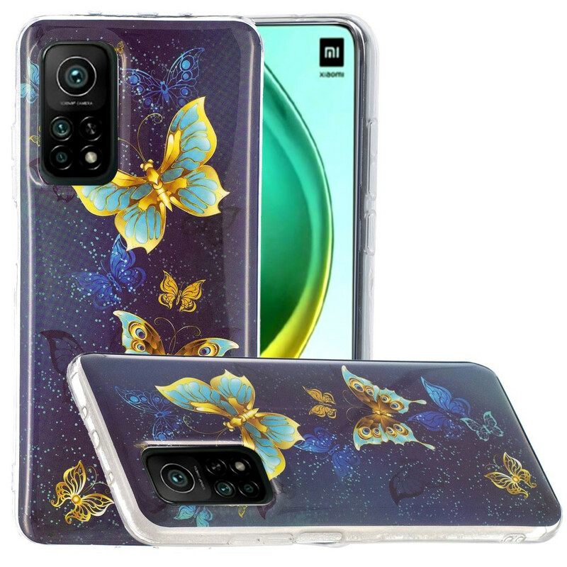 θηκη κινητου Xiaomi Mi 10T / 10T Pro Σειρά Fluorescent Butterflies