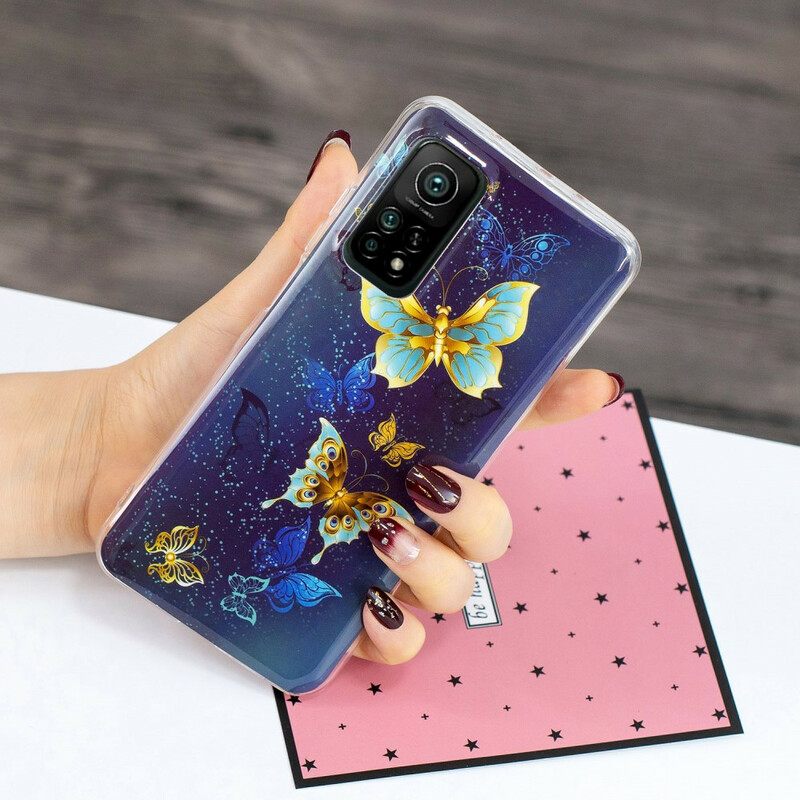 θηκη κινητου Xiaomi Mi 10T / 10T Pro Σειρά Fluorescent Butterflies