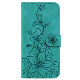 Δερματινη Θηκη iPhone 16 Plus Floral Σιλικόνης