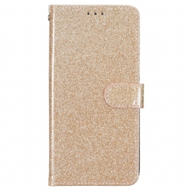 Δερματινη Θηκη iPhone 16 Plus Strappy Sequins