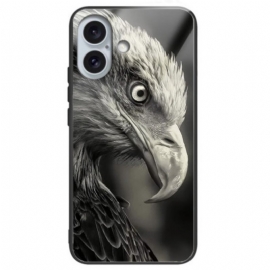 Κάλυμμα iPhone 16 Plus Eagle Printed Tempered Glass