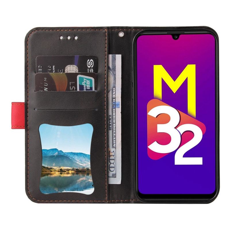 δερματινη θηκη Samsung Galaxy M32 Δίχρωμο