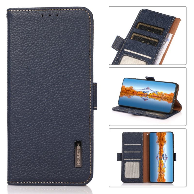 Κάλυμμα Samsung Galaxy M32 Litchi Leather Khazneh Rfid