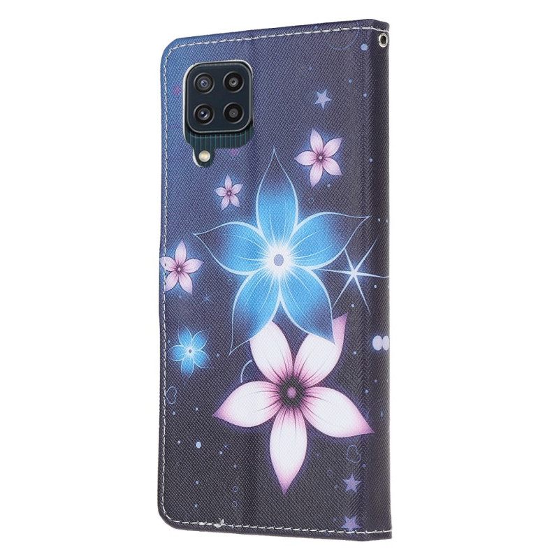 Κάλυμμα Samsung Galaxy M32 με κορδονι Lunar Strap Flowers