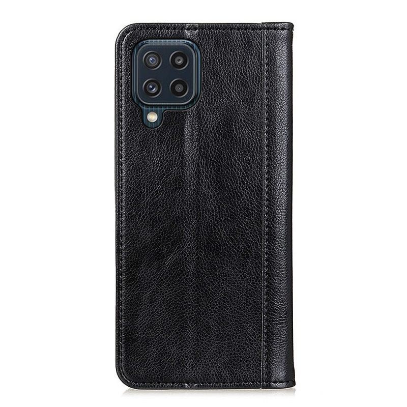 θηκη κινητου Samsung Galaxy M32 Θήκη Flip Elegance Split Leather Litchi