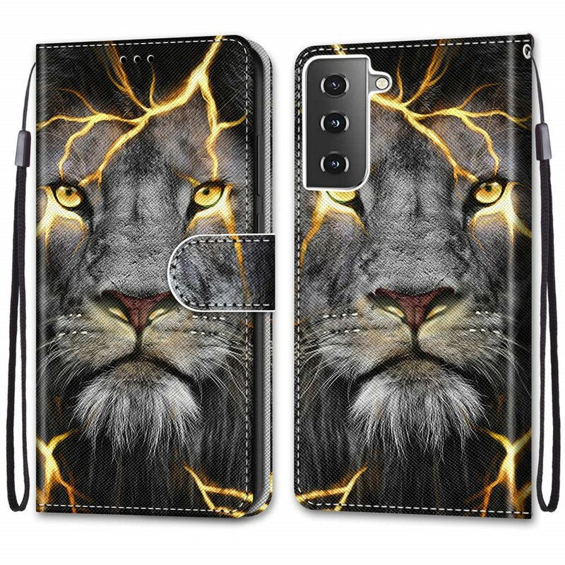 δερματινη θηκη Samsung Galaxy S21 Plus 5G Magic Feline