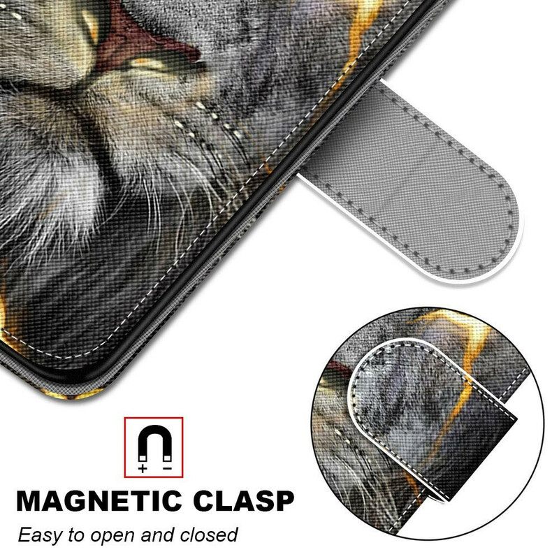 δερματινη θηκη Samsung Galaxy S21 Plus 5G Magic Feline