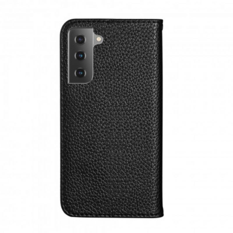 θηκη κινητου Samsung Galaxy S21 Plus 5G Θήκη Flip Litchi Ultra Chic Faux Leather