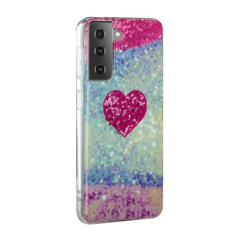 Θήκη Samsung Galaxy S21 Plus 5G Glitter Heart