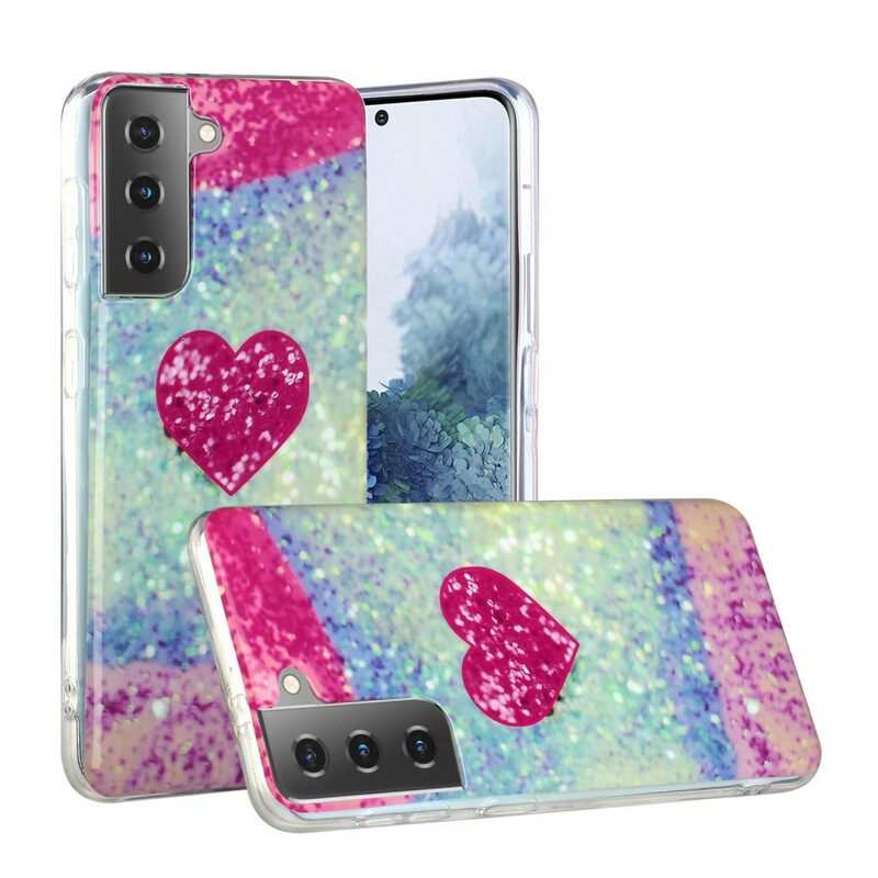 Θήκη Samsung Galaxy S21 Plus 5G Glitter Heart