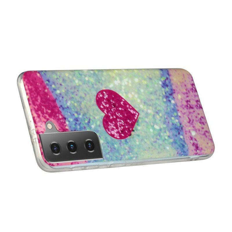 Θήκη Samsung Galaxy S21 Plus 5G Glitter Heart