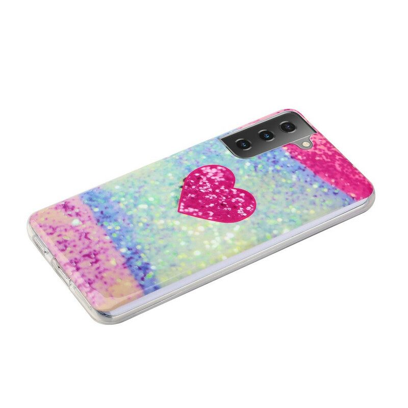 Θήκη Samsung Galaxy S21 Plus 5G Glitter Heart