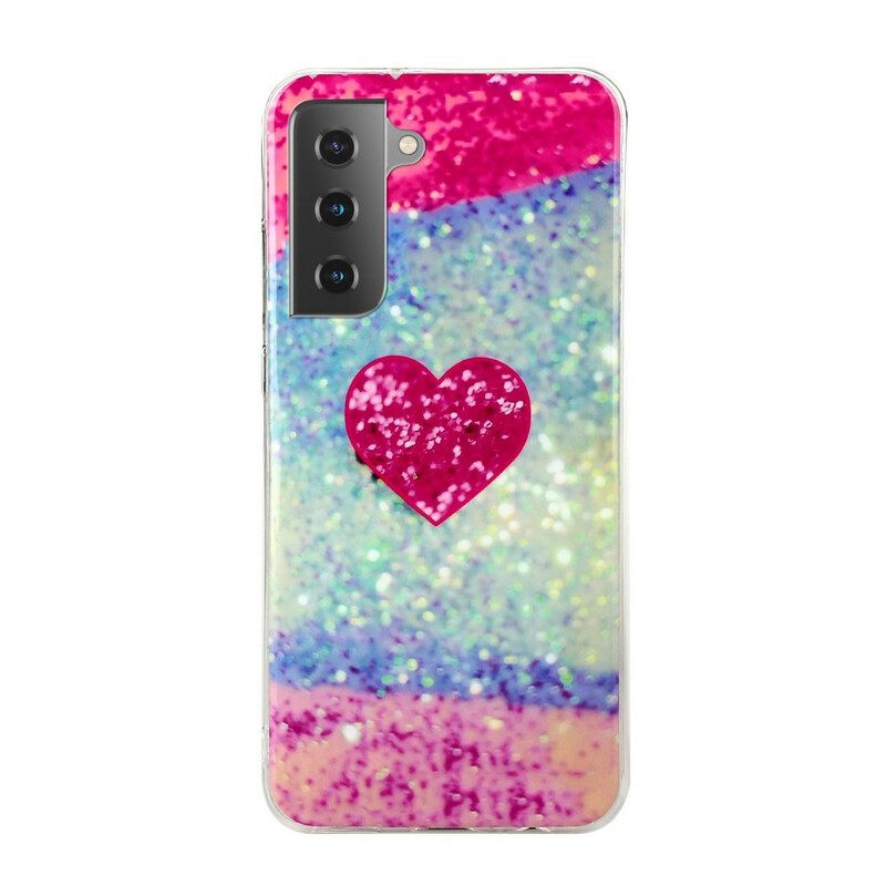 Θήκη Samsung Galaxy S21 Plus 5G Glitter Heart