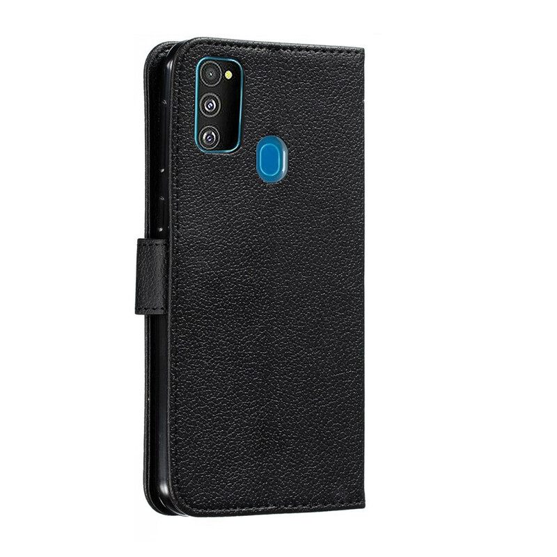 Κάλυμμα Samsung Galaxy M21 Faux Leather Live Your Dream