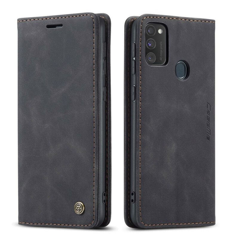 θηκη κινητου Samsung Galaxy M21 Θήκη Flip Caseme Faux Leather