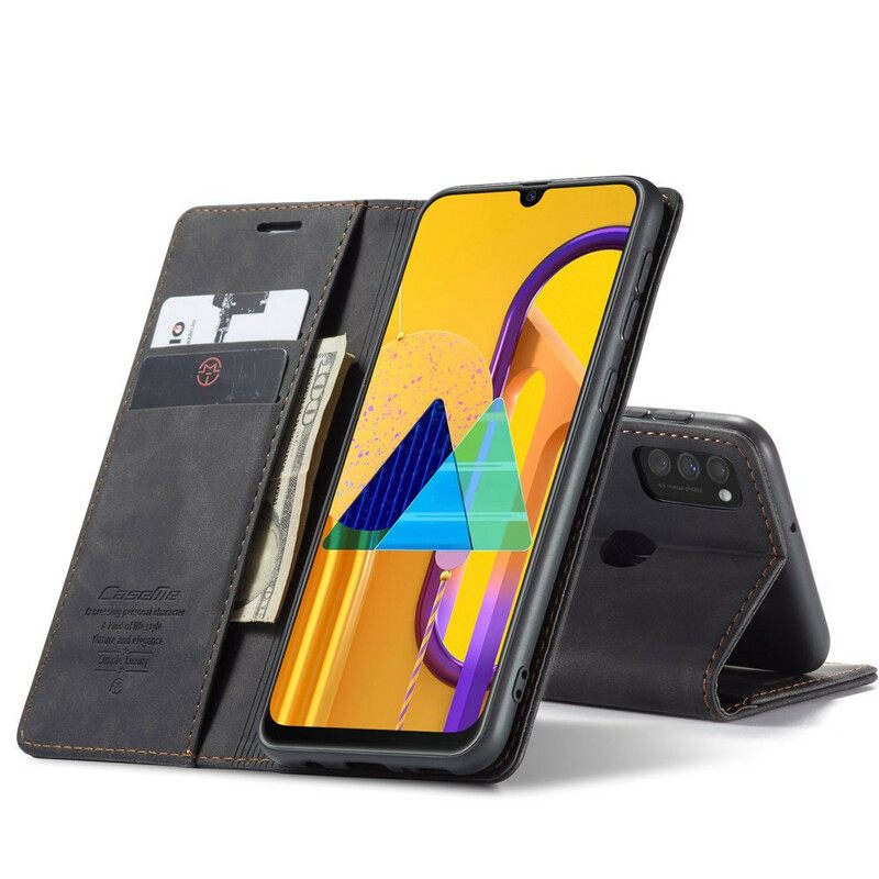 θηκη κινητου Samsung Galaxy M21 Θήκη Flip Caseme Faux Leather