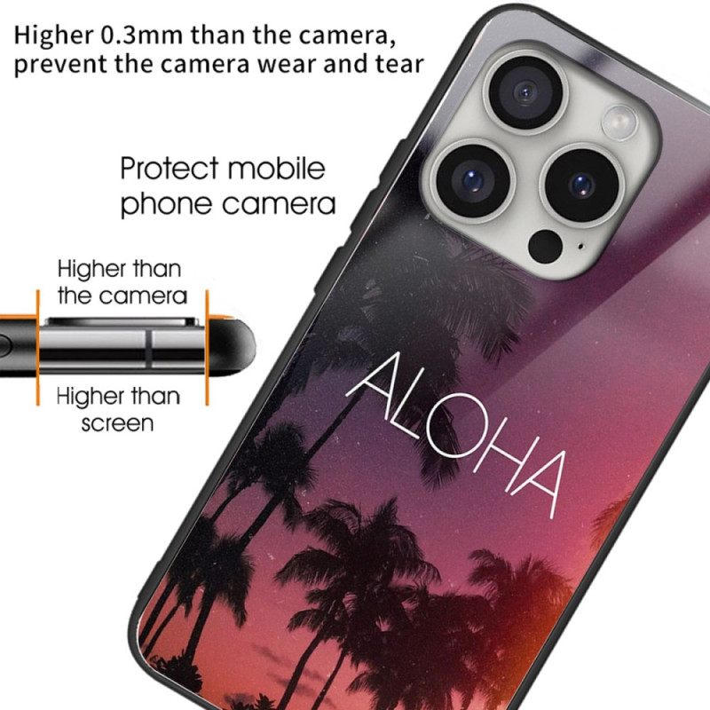 Κάλυμμα iPhone 16 Pro Aloha Tempered Glass