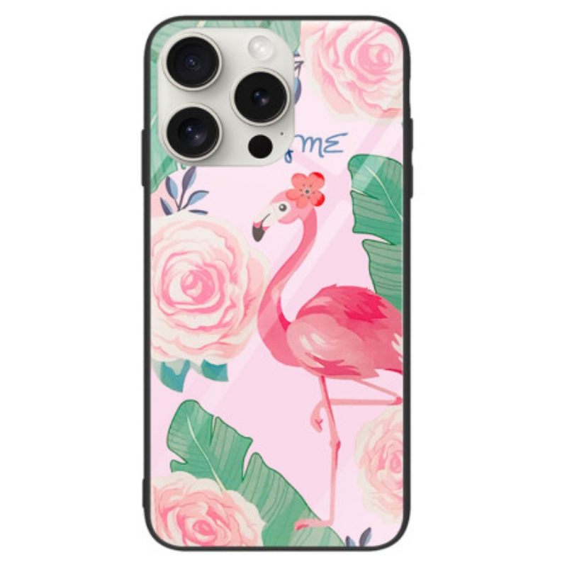 Κάλυμμα iPhone 16 Pro Flamingo Tempered Glass