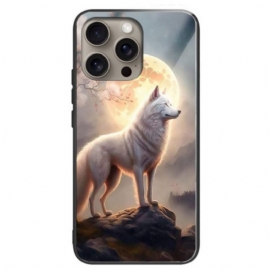 Κάλυμμα iPhone 16 Pro Moonlight Wolf Tempered Glass