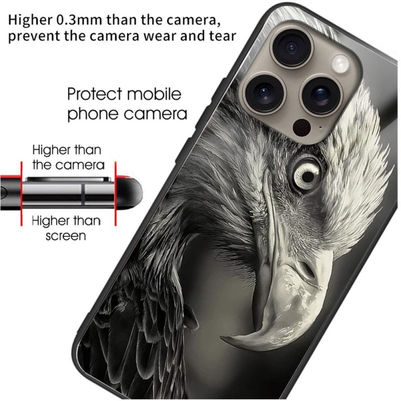 Κάλυμμα iPhone 16 Pro Tempered Glass Eagle Pattern