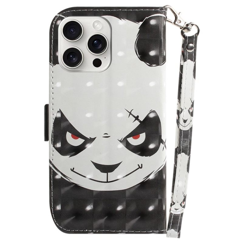 Θηκη Κινητου iPhone 16 Pro Θήκες Κινητών Angry Panda Με Λουράκι