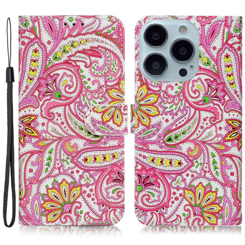 Θηκη Κινητου iPhone 16 Pro Θήκες Κινητών Floral Print Strappy