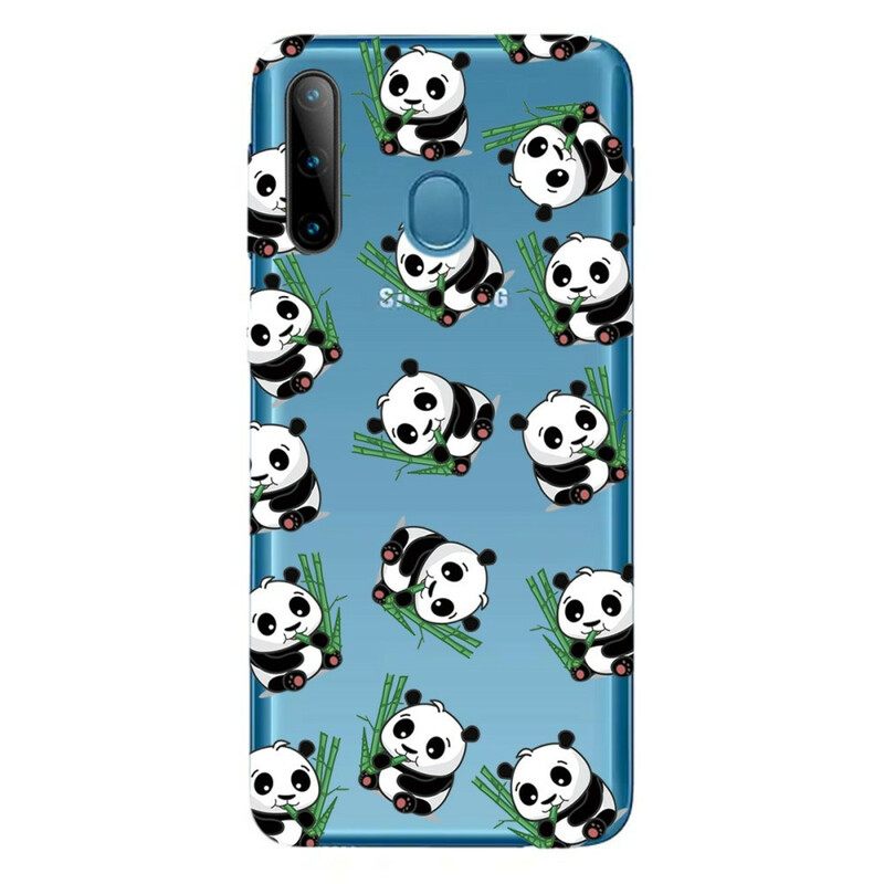 θηκη κινητου Samsung Galaxy M11 Top Pandas Fun