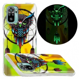 θηκη κινητου Poco M5s Fluorescent Dream Catcher Κουκουβάγιας