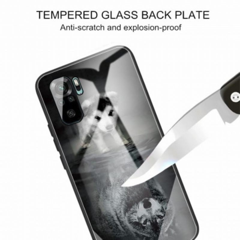 θηκη κινητου Poco M5s Puppy Dream Tempered Glass