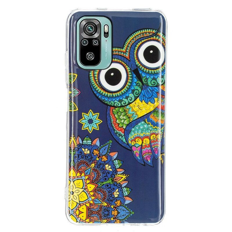 Θήκη Poco M5s Fluorescent Owl Mandala