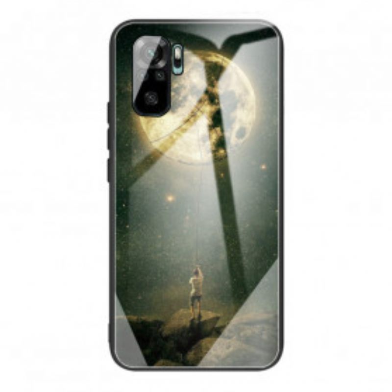 Θήκη Poco M5s Moon Man Tempered Glass