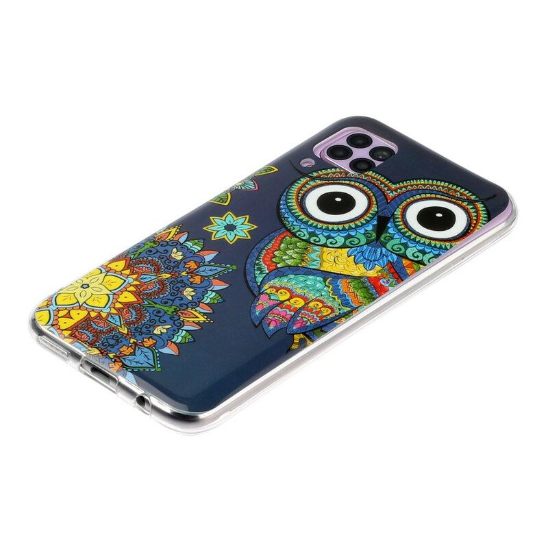 θηκη κινητου Huawei P40 Lite Fluorescent Owl Mandala