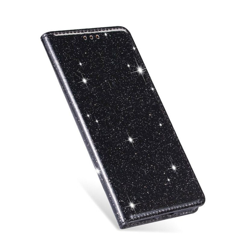 θηκη κινητου Huawei P40 Lite Θήκη Flip Στυλ Glitter