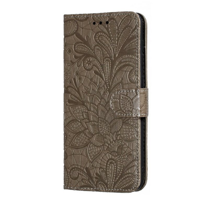 Θήκη Flip Samsung Galaxy A30 / A20 με κορδονι Strap Tribal Flowers