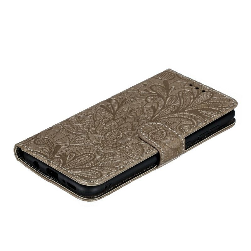 Θήκη Flip Samsung Galaxy A30 / A20 με κορδονι Strap Tribal Flowers