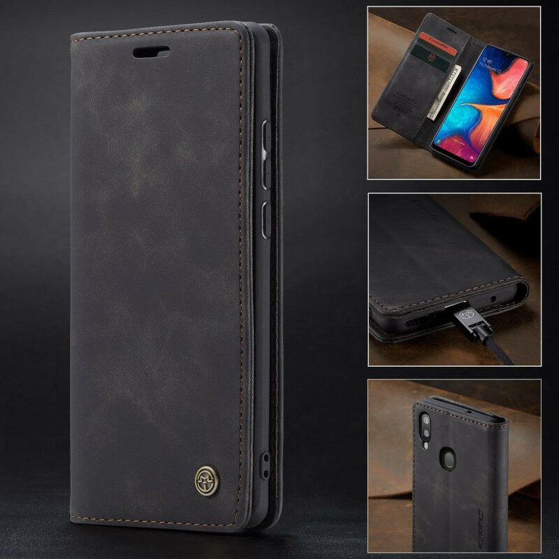 θηκη κινητου Samsung Galaxy A30 / A20 Θήκη Flip Caseme Faux Leather